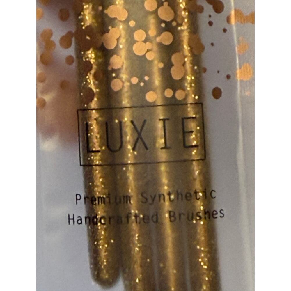 Luxie Premium Handcrafted Brushes - 4 Pieces - Glitter & Gold Collection - NEW - Picture 3 of 5